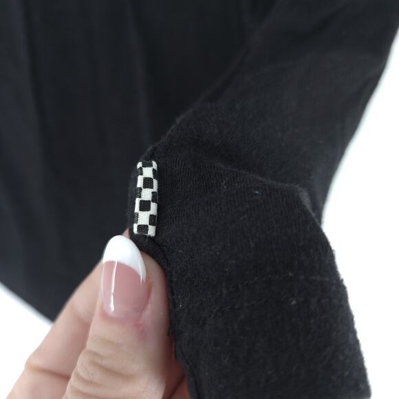 Vans off the Wall Stretch Black Skater Essential Classic Emblem Logo Graphic-T M - Picture 9 of 9